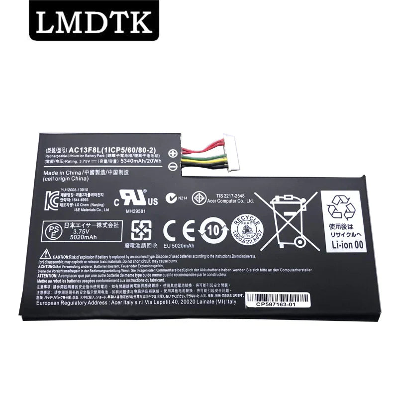LMDTK New AC13F8L Laptop Battery For ACER Iconia