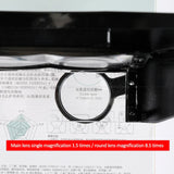 Head-Mounted Magnifier LED Illumination 1.5X 3X 8.5X 10X