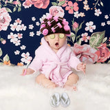 Baby Photo Shooting  Accessories Bath Robe Headwrap Plush Bathrobe Towel Infant Costume Photostudio Posing Suit Newborns Shower