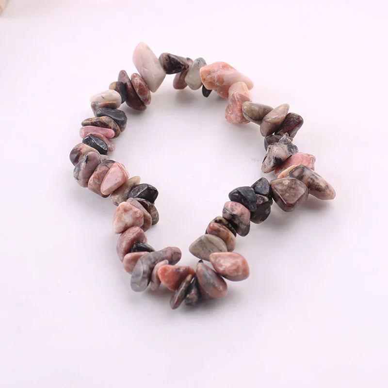 Stretch Natural 5-8mm Chips Bead Bracelet Healing Crystal