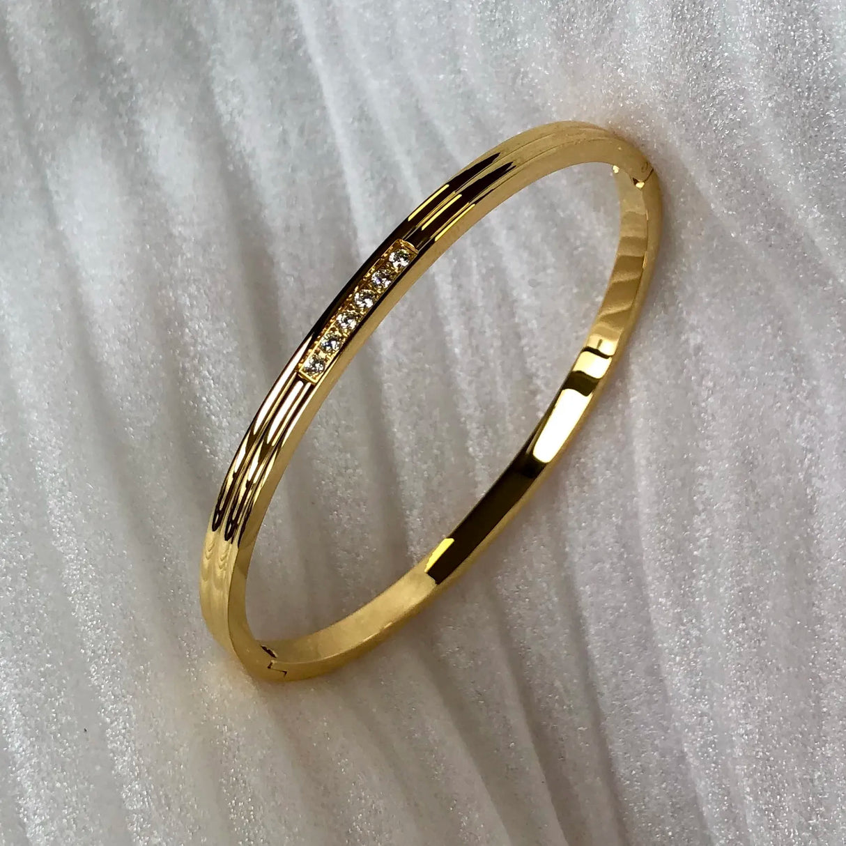 Fashion Punk Gold Color Bangles for Women Trendy