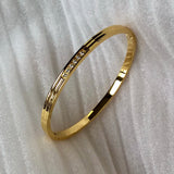 Fashion Punk Gold Color Bangles for Women Trendy