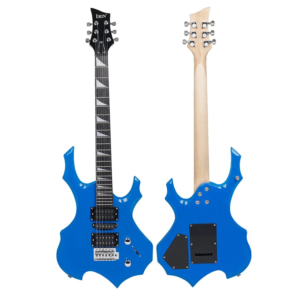 IRIN 24 Frets Electric Guitar Maple Neck Flame