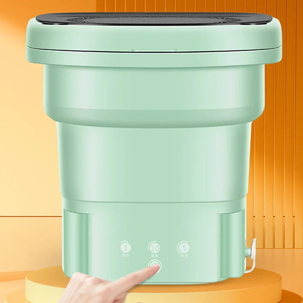 Mini Washing Machine For Clothes Portable Folding Barrel