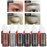 6pcs Lip Eyebrow Eye Liner Pigment Set Semi-Permanent