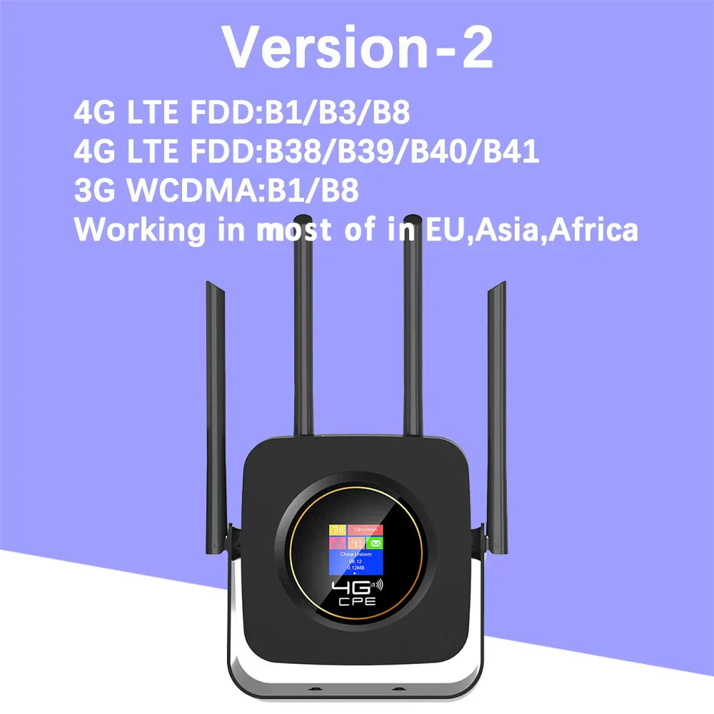 KuWfi 4G Wifi Router with Sim Card 300Mbps