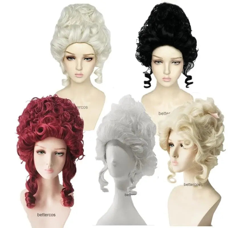 Marie Antoinette Cosplay Wig Princess Medium Curly Heat