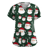 Christmas Cartoon print spa uniform beauty salon Pet