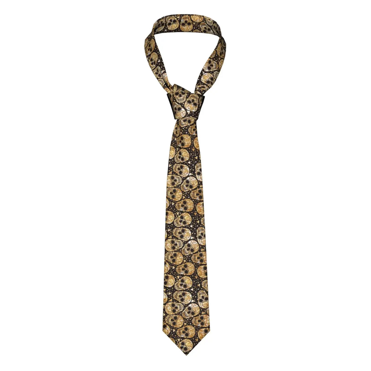 Mens Tie Classic Skinny Haloween Scary Skull Neckties