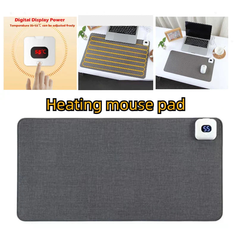 Electric Heat Mouse Pad Table Mat Display Temperature