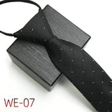 New Suit Business Zipper Tie for Man 48*7cm