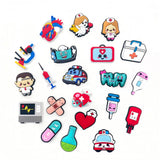 30pcs Doctor Nurse Shoe Charms Accessories for shoe