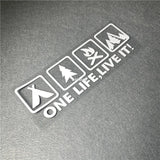 One Life Live it Camping Outdoor Enthusiast Car