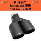 EPLUS Car Carbon Fiber Matte Muffler Tip Y