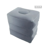 3 Layers Inflatable Travel Foot Rest Pillow Airplane