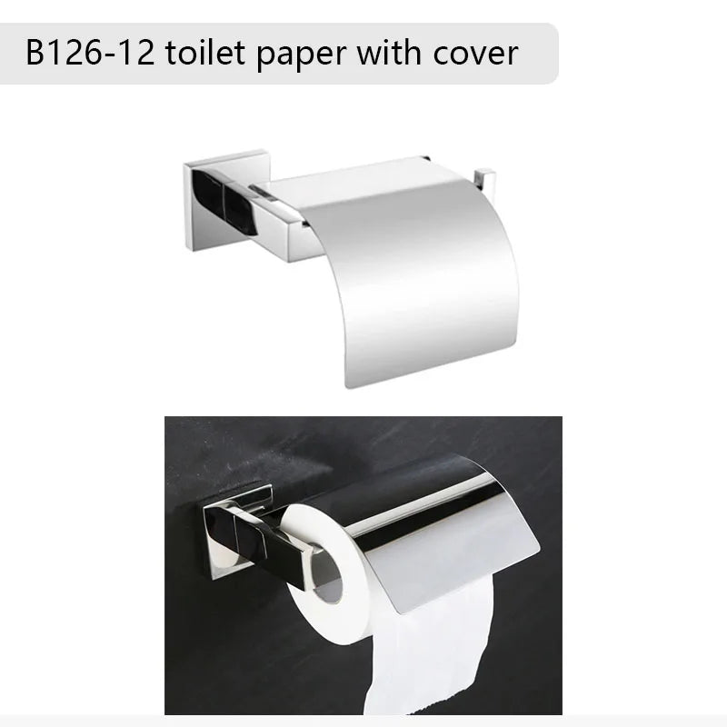 Mirror Chrome Polished Bathroom Hardware Stainless Steel Towel