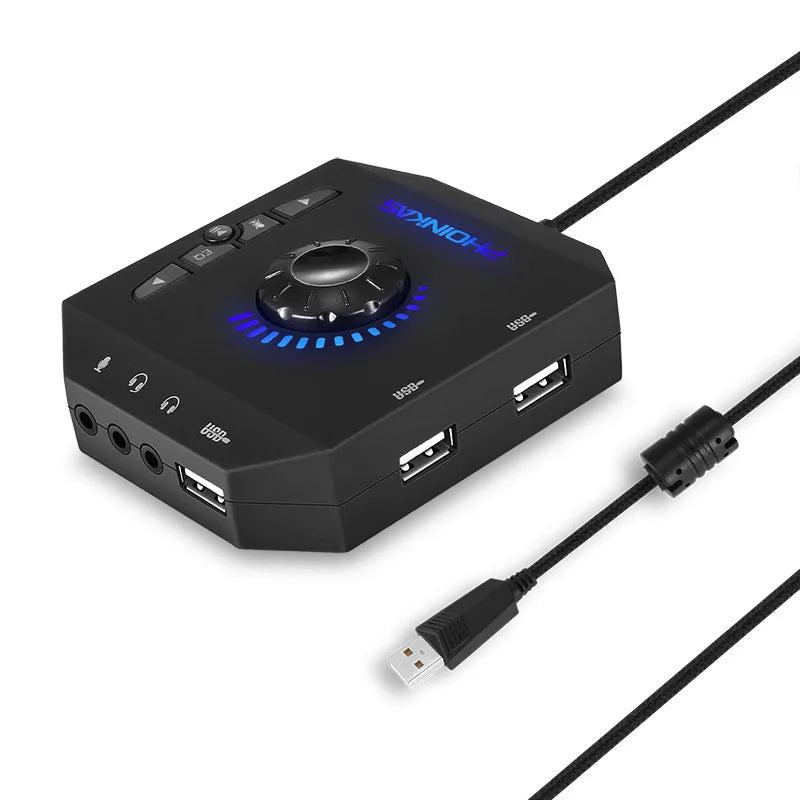 Professional Computer External Sound Card USB Audio Adapter