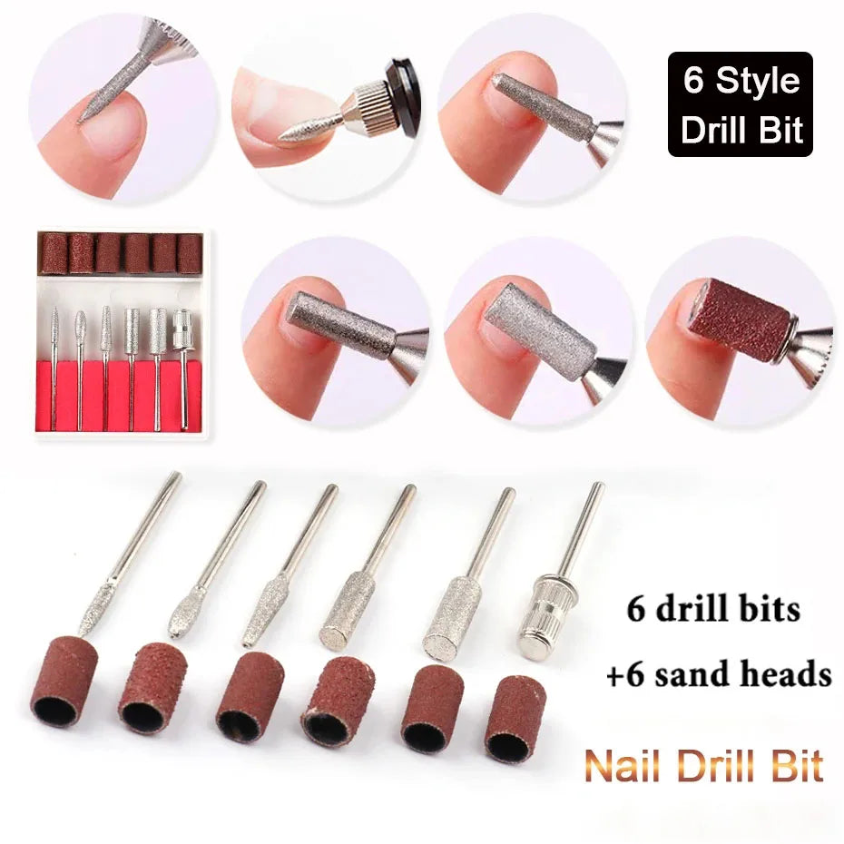 HALAIMAN USB Nail Drill Manicure Set Electric Nail