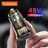 Toocki 45W USB Type C Car Charger Fast