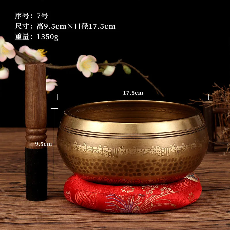 Tibetan Singing Bowl Buddhist Meditation Massage Yoga Chakra