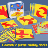 New 3D Montessori Geometry Puzzles Building Block Face