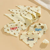Personalized Ins Cotton Triangle Scarf Baby Gauze Bib