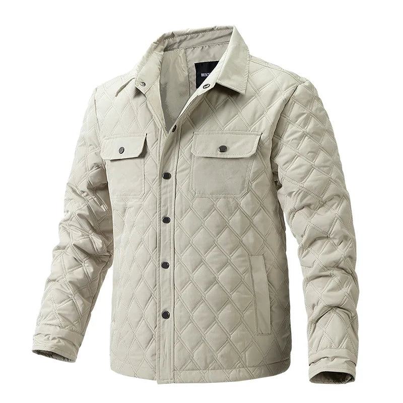 2023 Mens Jacket Coat Autumn Winter Diamond Quilted
