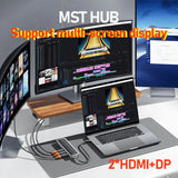 type c hub Dual HD DP 4k 60hz