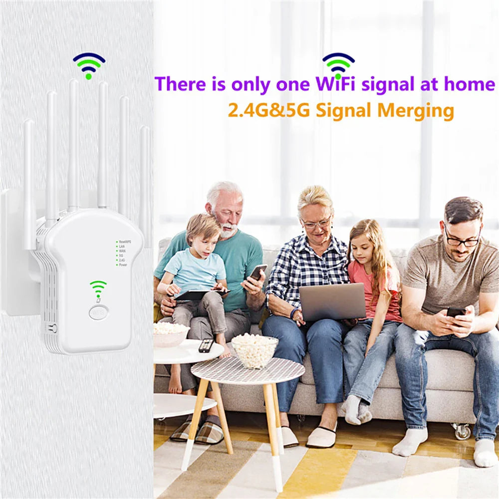 1200Mbps WiFi Repeater Wireless WiFi Signal Repeater Extender