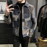 New Hombre Korean Casual Men Stitching Jacket Slim
