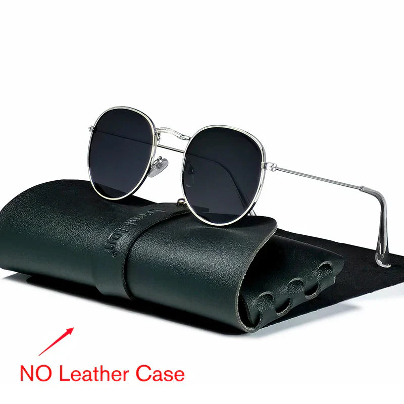 LeonLion 2023 Round Retro Sunglasses Men Round Vintage