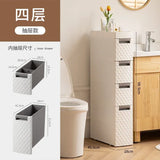 Multi-functional 18CM Wide Bathroom Slot Storage: Large Capacity