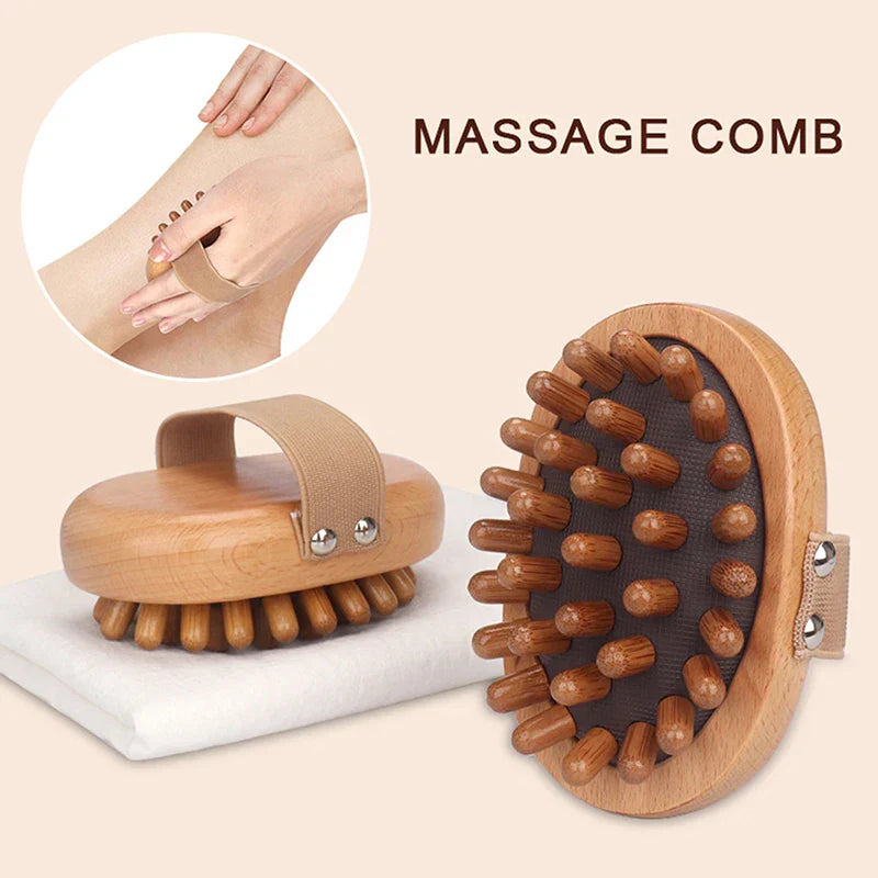 1pc Wood Air Cushion Body Meridian Massage Health