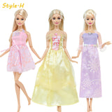 3 Sets Fairy Tale Classic Princess Doll Dresses