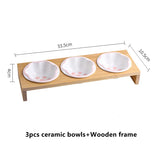 Fashion Cartoon Paw Design Pet Bowls Raised Dog