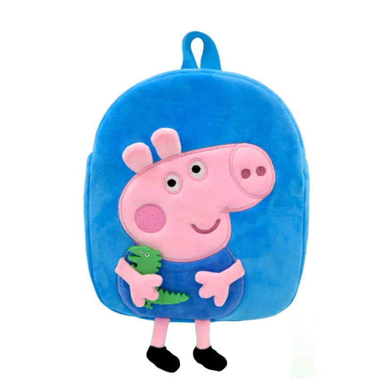 Peppa Pig Child Plush Backpack George Kindergarten Backpack