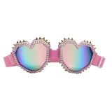 Y2K Hispter Neccessory Oversized Heart Sunglasses Women Big