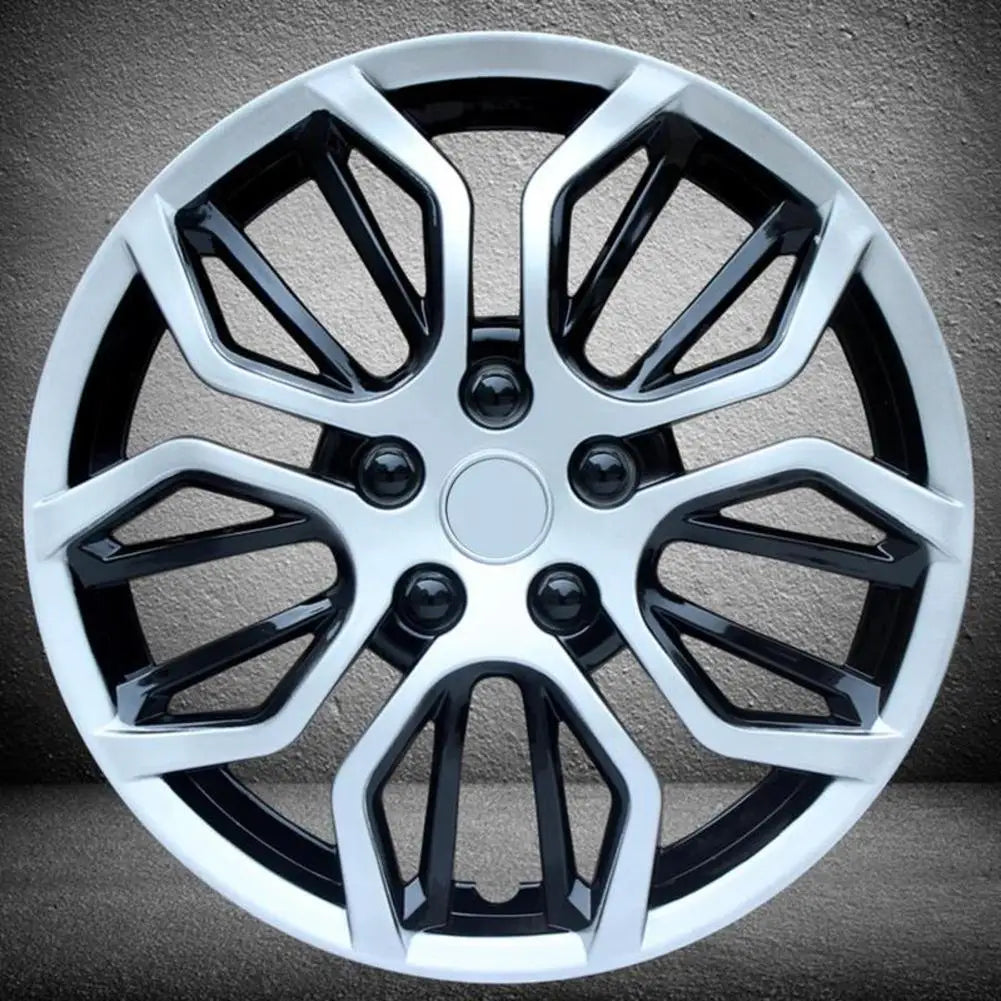 15 Inch Universal Car Wheel Cover Silver Black