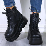 2023 New Spring Autumn Fashion Platform Wedge Boots