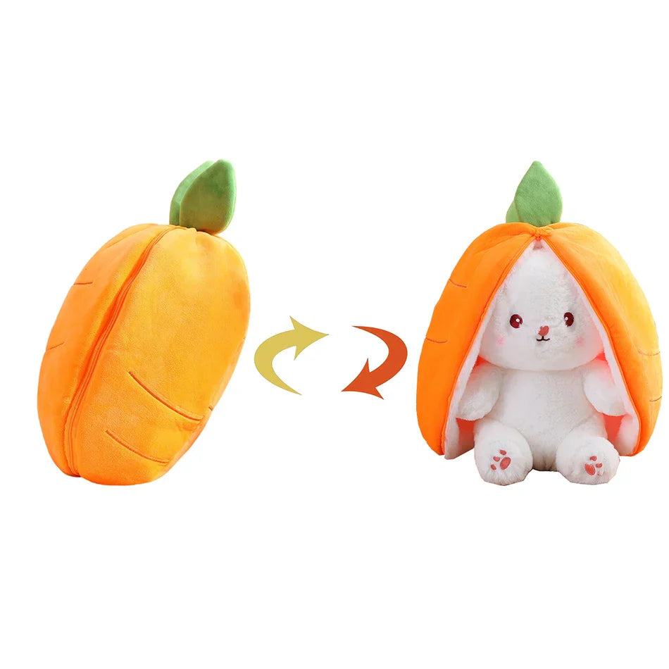 18cm Cosplay Strawberry Carrot Rabbit Plush Toy Stuffed
