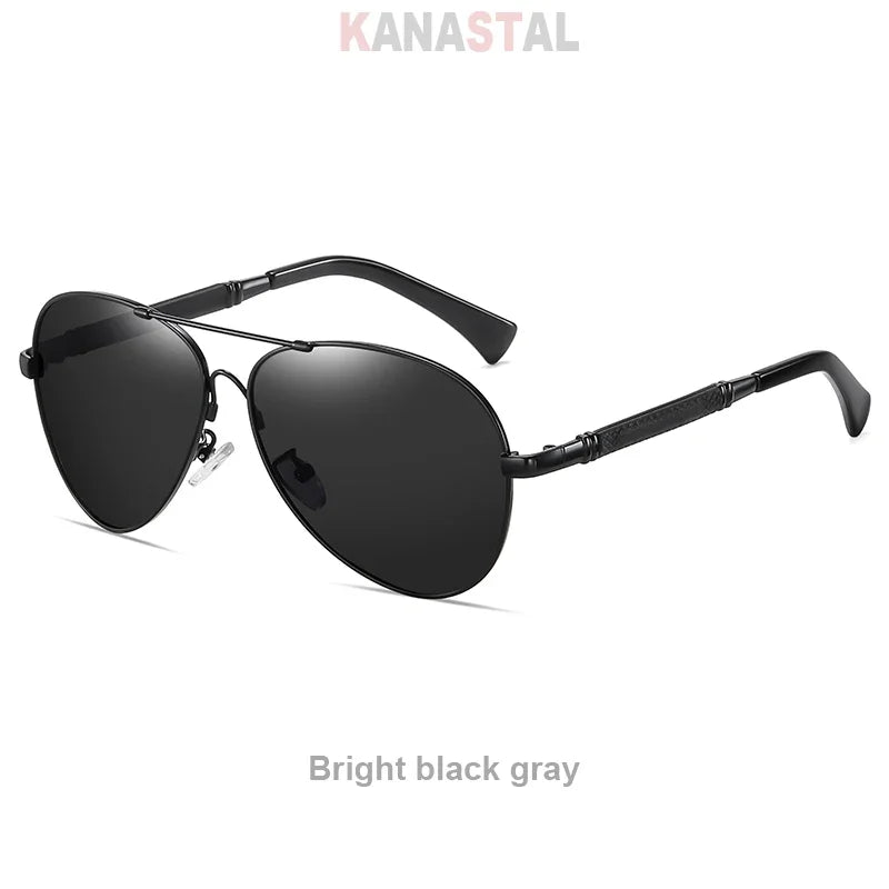 Men's Polarized Sunglasses UV400 TR Metal Colorful Square