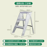 Modern Home Folding Ladder Transparent Acrylic Step Ladders