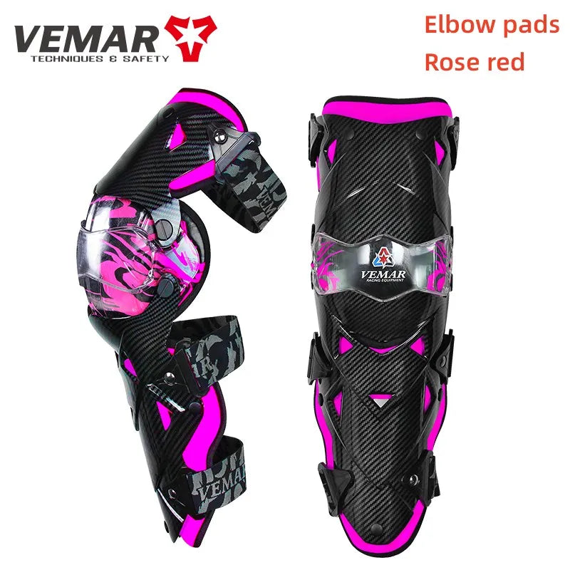 Fashion Motorcycle Elbow Pads VEMAR Motocross Small Kneepad Off-Road Racing Knee Brace Safety Protection Guards Protective Gear