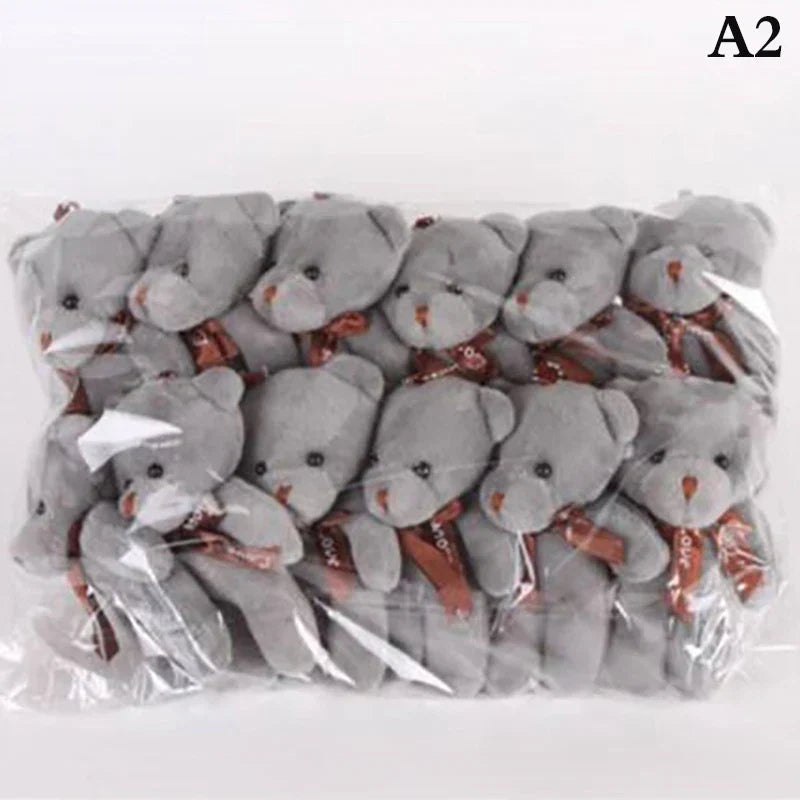 10/12Pcs/Lot Soft Stuffed Bear Plush Toys Mini Teddy