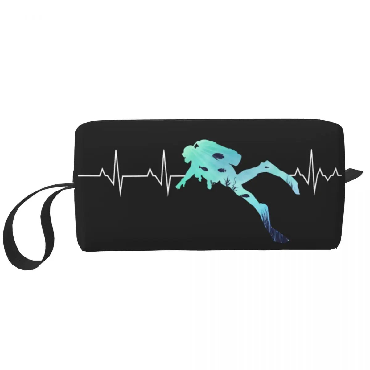 Born To Dive Padi Flag Cosmetic Bag Women