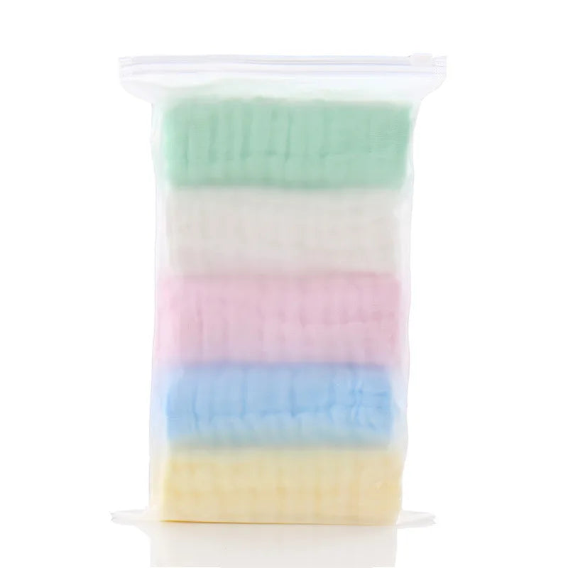 5pcs/lot Muslin 6 layers Cotton Soft Baby Towels