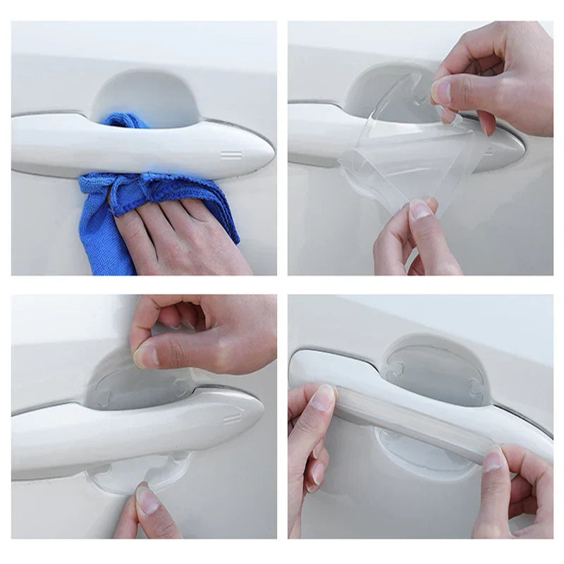 Car Door Handle Bowl Scratch Protective Invisible Transparent