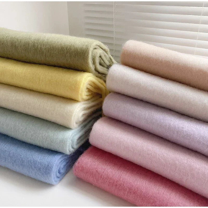 Luxury Cashmere Bright Solid Color Women Scarf Winter