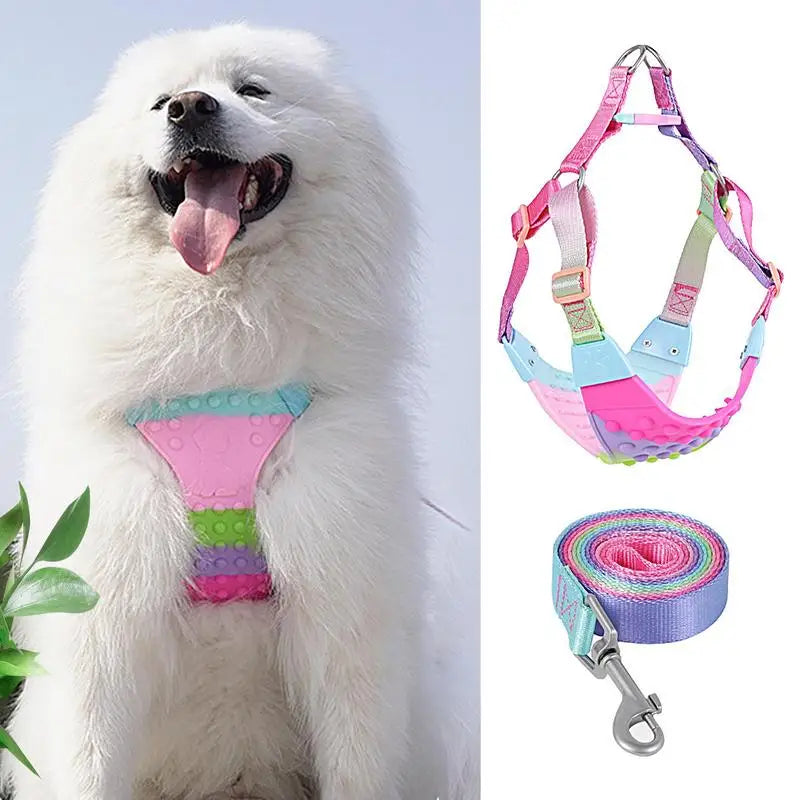 Dog Vest Harness Pug Outdoor Walking Leash Harness