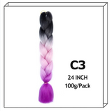 24Inch Synthetic Long Jumbo Ombre Braiding Hair For